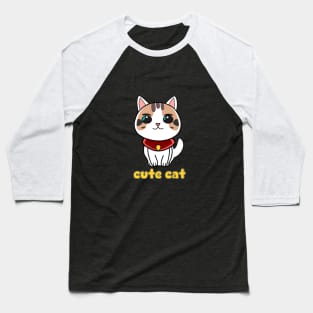 Cute cat cartoon Baseball T-Shirt